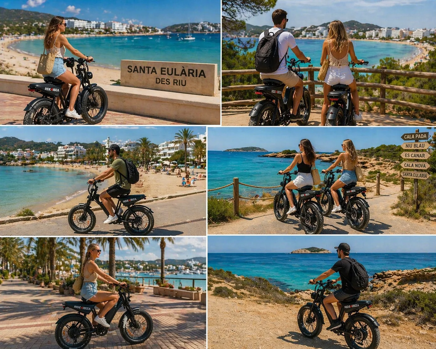 E-bike en la costa
